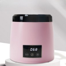 항온 왁스 용해기 워머 논스틱 제모용 가열기 기계, 1개, 핑크 3피스 세트
