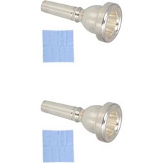 이부이 2개 세트 은도금 베이스 마우스피스 6 12AL 트롬본 초보자용