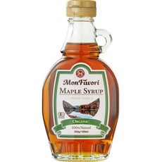 몬 포비 퓨어 메이플 시럽 250g 캐나다산 100% 누수 방지 원터치 캡 앰버 리치 맛 등급 A, Maple