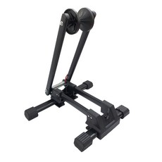 DIBOTE 迪伯特 自行車折疊式L型停車架 插入式立車架駐車架 輕巧便攜 穩固支撐, 1個, 黑色