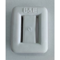 B&E 浮力河驟社 專利工廠 MIT 夜光環保鉛塊, 白,0.5公斤-穿孔間縫5mm, 1個
