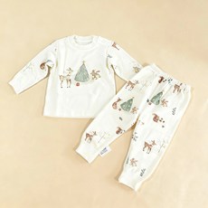 伊日家 寶寶暖姜纖維秋冬保暖套裝