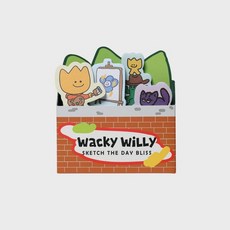 와키윌리 프렌즈 접착 메모지 4 SET 235446