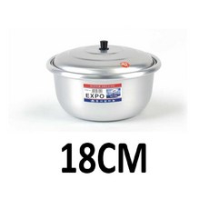 가벼운 대용량 조리 알루미늄 원형 대형솥 18CM