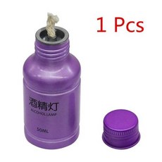 화학 알코올 버너 램프 휴대용 알루미늄 합금 알코올 램프 15cm 심지 실험실 난방 용품 교육 장비 50ml, 3) Purple