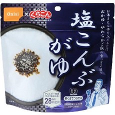 Onisi 尾西食品 鹽醃昆布粥, 1套, 鹽醃昆布粥 5入, 100g