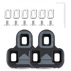 시그니처베이지 로드 MTB 자전거 시마노 호환 페달 클릿 YPZ377, 1세트, 그레이