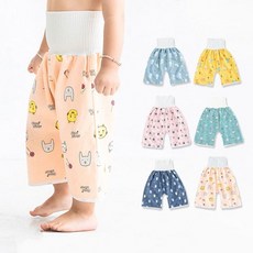 쥬니멀패턴 소변훈련 아동 실내복 방수바지 205488 bes+42659Xw