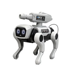 AI 스마트 로봇개 무선 원격조종 프로그래밍 반려로봇 스마트폰 제어 인터랙티브 교육용 리모컨 강아지 조립 장난감 선물 인공지능, 1개, 단일컬러 기계강아지 영어