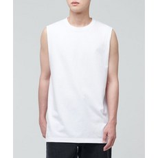 무신사 스탠다드 MUSINSA STANDARD 레이어드 슬리브리스 탑_일반 기장 화이트 549265