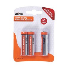 알카라인 건전지(AA/2+1팩/ativa), 3개입