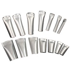 矽利康槍嘴不銹鋼膠嘴套14入組 玻璃膠專用不銹鋼替換頭 適用於各種矽利康槍, 1套