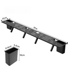 KKnar 現貨隔日達 電視置物架 螢幕置物架 機上盒架 電視螢幕置物架 電視壁架, 1個, 冷軋鋼款-熒幕置物架-帶收納槽