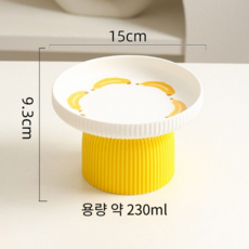 밥그릇 고양이 도자기 애완용 물 강아지, 1개, 옵션4