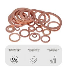레드 코퍼 브래스 M3 M10 보트 크러쉬 씰링 와셔 플랫 가스켓 DIN7603