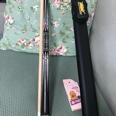 美洲豹巨無霸撞球桿，中式黑八球桿，美式九球桿，美式大頭黑8桌球桿，手工桿九球專用桿, 大頭13MM桿桶皮頭巧克手套抹桿布, 1個