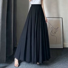 연습복 의상 허리 한국무용풀치마 화이트 핫핑크 고무줄 블루 초록