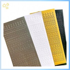 실생활에 꼭 필요한 고급 알파벳 다꾸 탑꾸 포카 꾸미기 레터링 스티커 2매 소소한 소품 용품 선물, (1)화이트(대+소)