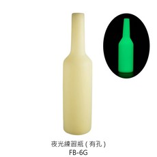 練習瓶系列 調酒練習瓶 送酒嘴【Z999】, 1個, FB-6G 夜光練習瓶