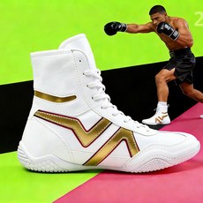 JUN ZUN 남녀공용 전문 레슬링화 통기성 메쉬 복싱화 하이탑 운동화 A211