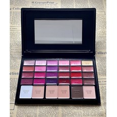 IU SHOP 美容乙丙級檢定合格78色綜合彩妝盤組 專業彩妝盤 眼影盤, 1個, 唇彩/口紅盤(唇彩+粉底)