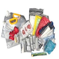 輕便型防災包 緊急避難包 地震包 求生包 多功能工具鉗 保暖毯 應急用品, 1個, 輕便款防災包(13樣商品) 超取最多5個