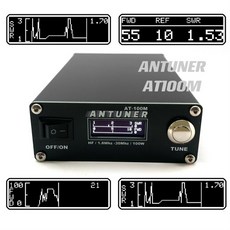 안테나 튜너 만능 스탠딩 웨이브 계량기 전원 HF 라디오 USDX G1M FT 818 817 IC 705 1 8MHz 30MHz 100W, 한개옵션0, 1개