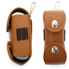 옥이드림 가죽 골프공 주머니 골프볼주머니 골프공수납 골프공주머니1구, 2-똑딱이포켓-브라운, 1개