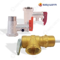 전기온수기 배관부속 안전변 안전벨브 15A 20A 일반형 언더형 중형, 01. 안전변 15A 일반형