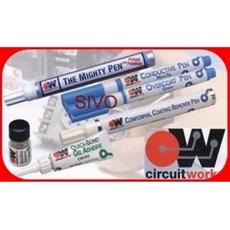 CircuitWorks 導電銀漆筆, 1個, CW2200MTP(尖細筆頭)