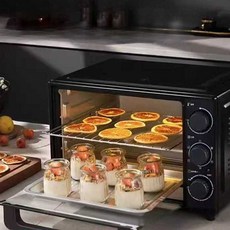 가정용 데크오븐 홈베이킹 전기 컨벡션 오븐, 차콜블랙/22L/상하독립온도조절