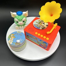 桃園有貨 兒童智能留聲機 早敎機 啟懞玩具 益智童年 環保ABS材質 安全耐摔, 橘紅色