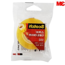 사무용테이프 다용도테이프 투명테이프 550 테이프 다용도 스카치테이프용 리필1롤 스카치 투명 12mmX30m, 본상품