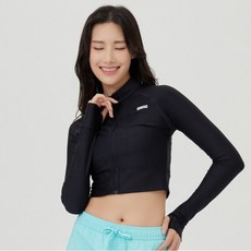 아레나 뉴웨이브 레저 크롭 집업 래쉬가드 A4BL1QR42BLK 3273452