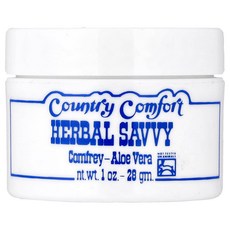 Country Comfort 허벌 새비 컴프리-알로에 베라 1 oz (28g) Comfort (컨트리 컴포트), 28g