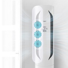 아이홈즈 투명 스탠드 에어컨 무풍 팬 바람막이 가드, 1개