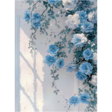 그림 하루 DIY 명화 그리기 풍경 캔버스형 40x50 모음, 06. 창가에 내린 청화, 1개