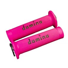 H嚴選好物 多米諾domino A010摩托車通用改裝防滑耐磨舒適手把膠, 粉色+黑字A010款, 1個