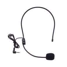 음성 증폭기용 미니 유선 3.5mm 헤드셋 마이크 소음 감소 마이크 헤드밴드 강의 회의용 헤드셋, 단일옵션
