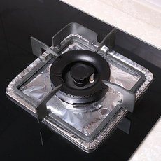 은박덮개 가스렌지 국물받이 렌지커버 은박커버 오염방지 10개, 사각형