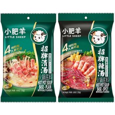 Little Sheep 플레인 앤 스파이시 핫팟 몽골 수프 베이스 (2팩 + 핫) 169957