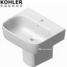 KOHLER ModernLife 瓷蓋面盆 (55.1cm) K-77768K-1-0, 1個