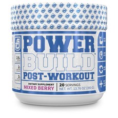 JACKED FACTORY 鍛鍊後能量補充沖泡粉 混和莓果口味, 1罐, 390g