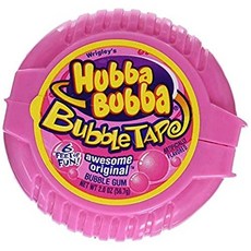 후바 부바 버블 테이프 어썸 오리지널 2온스 (3개 팩) WRIGLEYS Hubba Bubba Bubble Tape Awesome Original 2 oz (Pack of, 56.7g, 1개