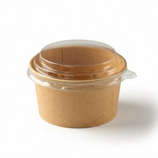 초록소반 크라프트 원형용기 15oz 115파이, 1개, 50세트