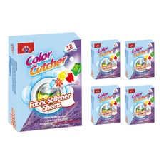 던홈 컬러캐쳐 이염방지 세탁시트 및 유해먼지 흡착시트 5box, +섬유유연제, 20매입