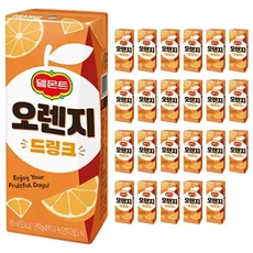 델몬트 오렌지 드링크팩 190ml x 64개 업소용 오렌지주스