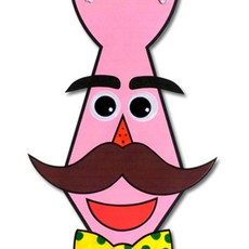 넥타이 수염표정 어린이집미술용품