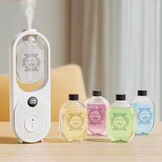 nimin전자 디퓨저 아로마테라피 기계 무드등 전자 디퓨저 방향제 자동분사기 화장실 방향제 침실 방향제 실내방향제 라벤더 탈취제 디퓨저 대용량디퓨저 집방향제, 본상품, 1개, 50ml, 기계 × 1 + 믹스 향 리필 × 5