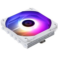 Thermalright AXP120-X67 화이트 ARGB 로우 프로파일 CPU 에어 쿨러 120mm TL-C12015W-S PWM 팬 히트 파이프 6개 높이 67mm